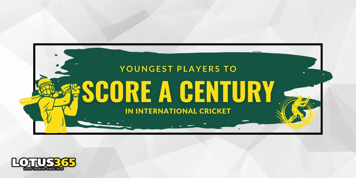 youngest players to score a century in international cricket